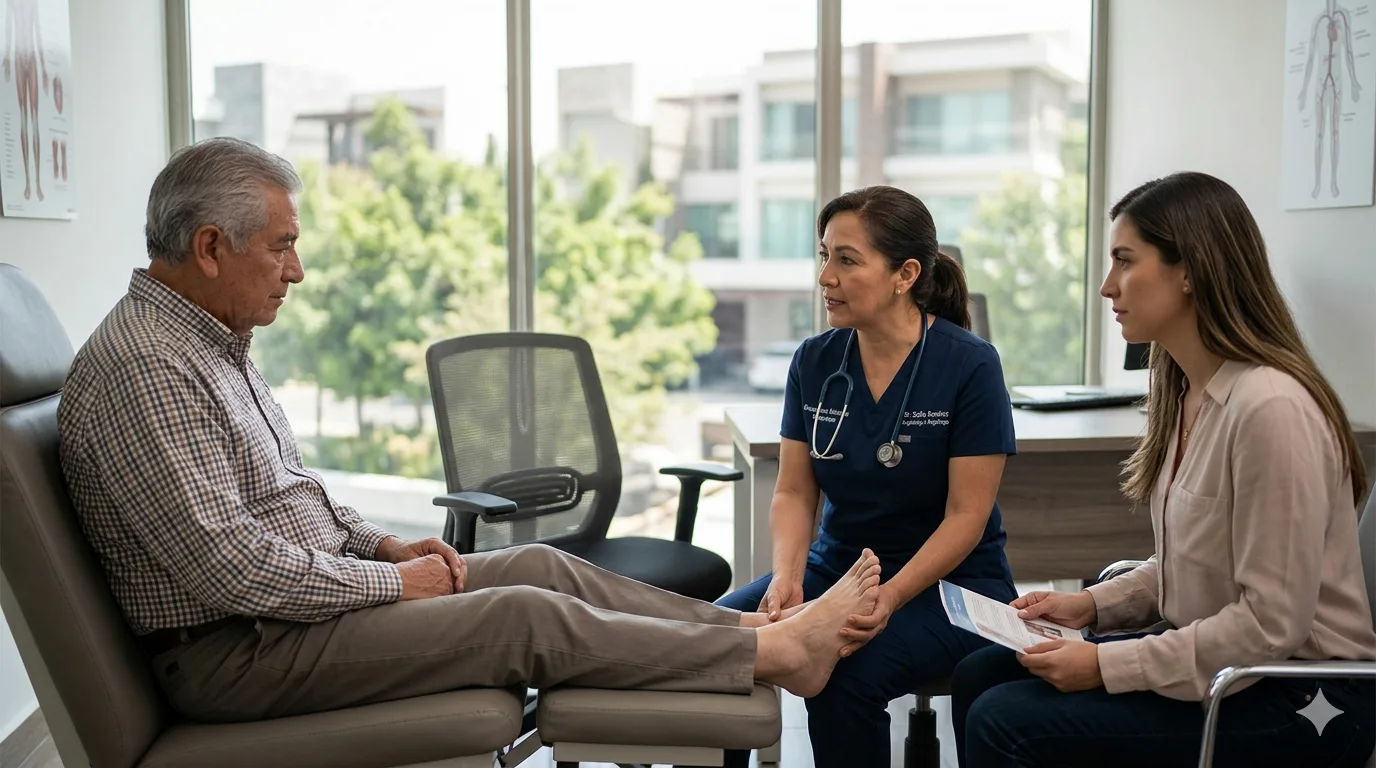 qué médico trata pie diabético